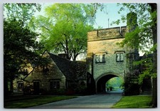 Postcard Edsel & Eleanor Ford House Gate Lodge Grosse Pointe Shores Michigan T3