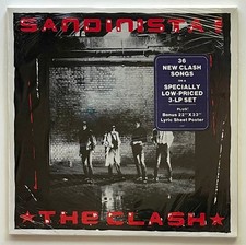 SEALED Vtg 1981 THE CLASH Album SANDINISTA Record 1ST PRESSING Vinyl 3LP Hype OG