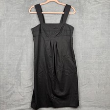 Vince Black Wool Blend Sleeveless Midi Dress Career Professional Women Size 6