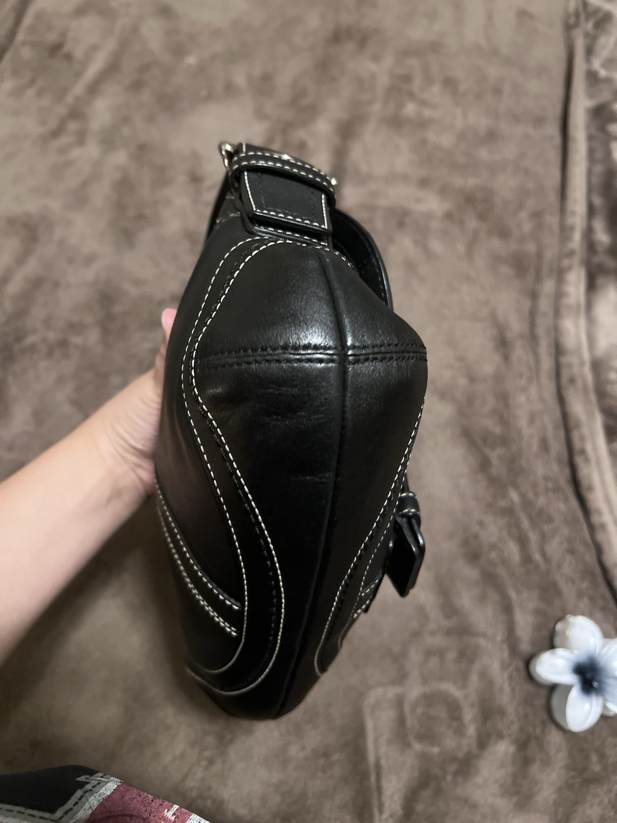 Y2k 2007 Coach Black Leather Mini Soho - Gem