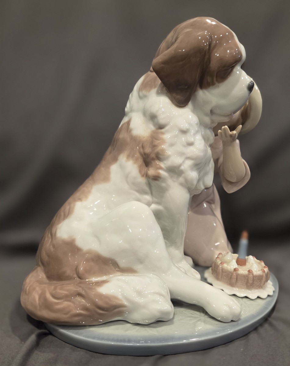 Lladro 6632 A Birthday Kiss Handmade Spain Mint Condition Free