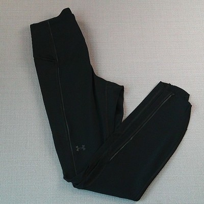 Under Armour Rush Vent Ankle Legging Womens Small Black High Rise Compression