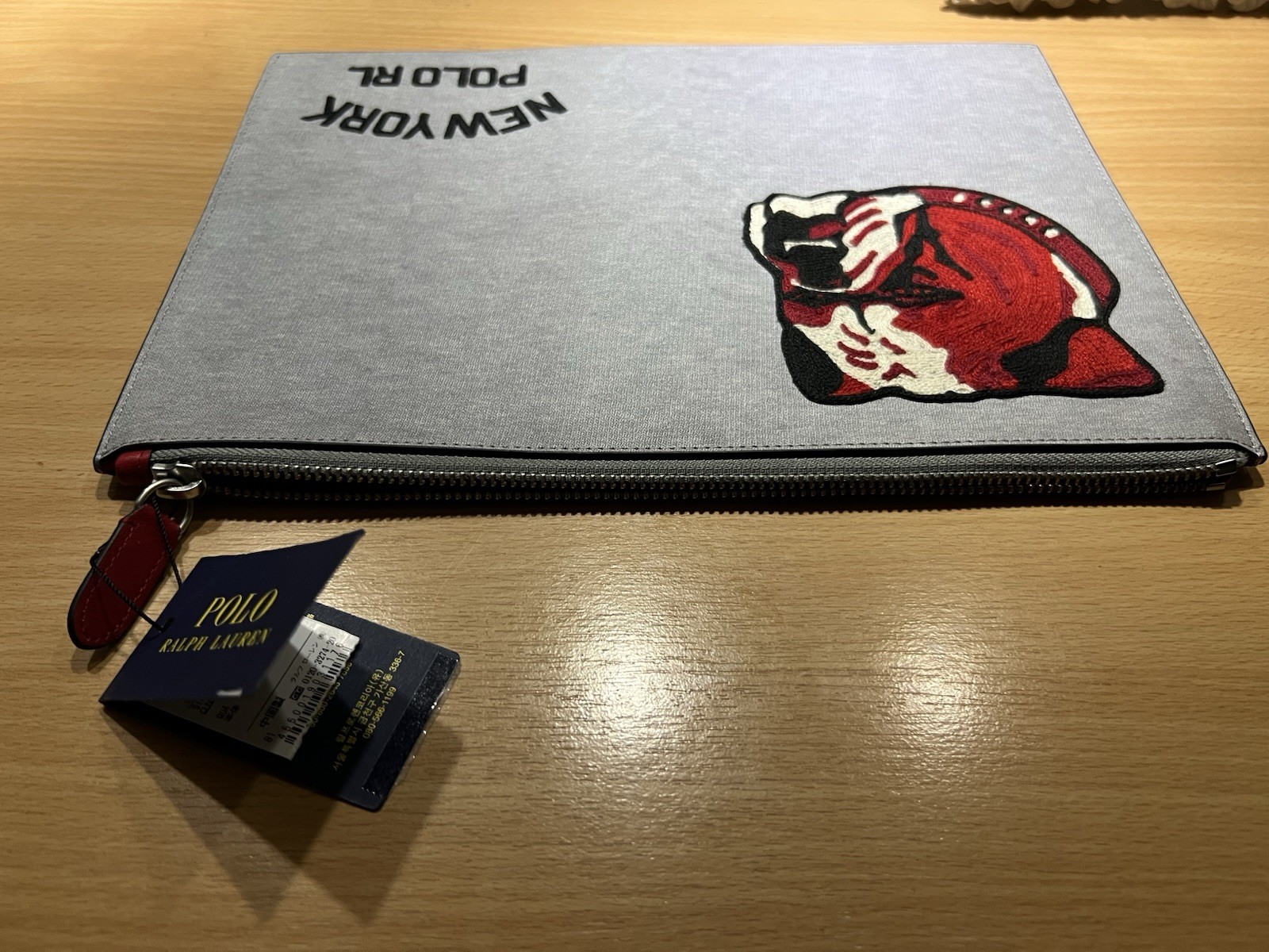 Rare Ralp Lauren Bulldog Clutch image 5