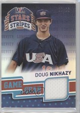 2015 Stars and Stripes Game Gear Longevity Holofoil 20/25 Doug Nikhazy #34 0s3