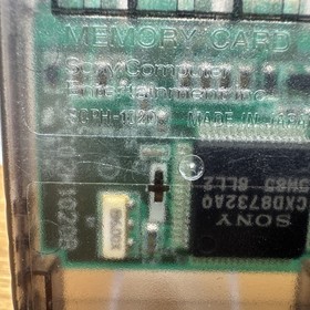 Playstation 1 PS1 Official OEM 15 Block Memory Card SCPH-1020 Clear Black