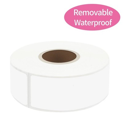 Removable Freezer Labels Stickers, 1 x 3 Inch 1*3 inch- 250 PCS, White-roll