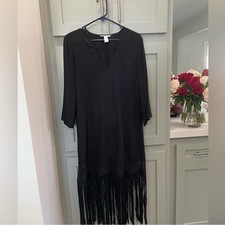Linen Dress Size Xs H&M  Black Maxi