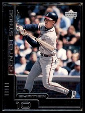 2000 Upper Deck Ovation Center Stage Silver Chipper Jones #CS9 Atlanta Braves