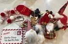Lot Christmas Ornaments Decor  Santa Bag Of Coal Soft Gnomes Drawer Holiday — photo 1