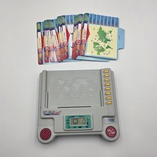 Vtech World Wizard Traveller W/ 20 Double Sided Cards Portable Electronic Trivia