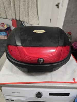 tectake 48-litre black motorcycle top box - NO KEYS