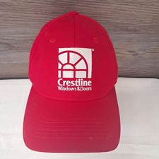 Crestline Windows & Doors Red Adjustable Baseball Cap Hat 