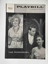 TIME REMEMBERED playbill HELEN HAYES RICHARD BURTON SUSAN STRASBERG 1958