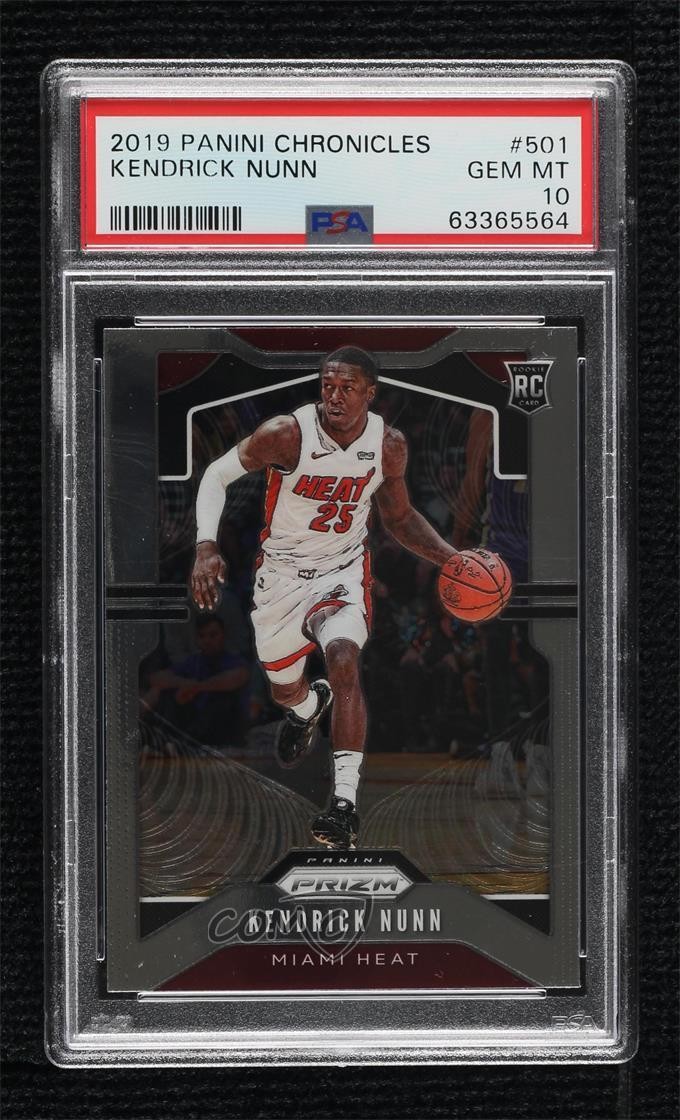 2019 Panini Chronicles Prizm Update Kendrick Nunn PSA 10 GEM MT Rookie RC 1dm4