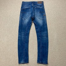 G Star Jeans Mens 31x30 Blue Type-C 3D Super Slim Fit Taper Denim RAW
