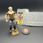 Gi Joe 3.75 Action Figure Crystal Ball 1987 Complete W/ Filecard.