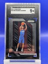 2018-19 Panini Prizm Shai Gilgeous-Alexander #184 Rookie RC SGC 9 OKC Thunder 