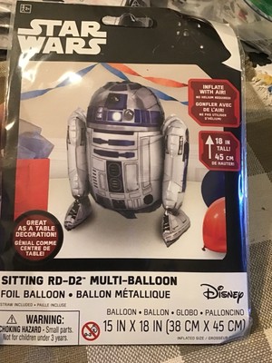 Disney Star Wars RD-D2 15 x18  Sitting Foil Party Balloon Anagram NWT
