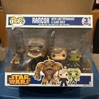 Funko POP! Star Wars Rancor 3 pack with Luke Skywalker & Slave Oola w/protector