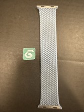 Apple Watch Braided Solo Loop 45mm 42/44/46/49 Genuine OEM Slate Blue Size 6