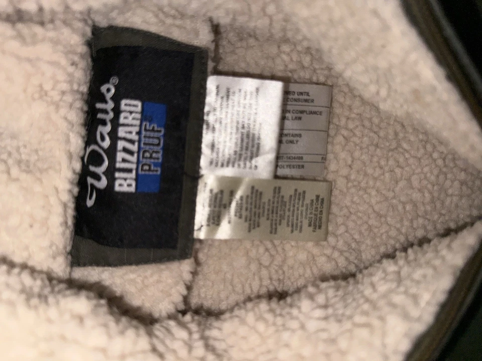 Walls Blizzard Pruf Sherpa Lined Jacket Youth XS Workwear Green - Image 3 of 4