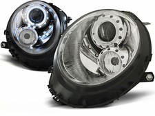 Kit fari Angel Eyes per BMW MINI (COOPER) 2006-2014 in cromo