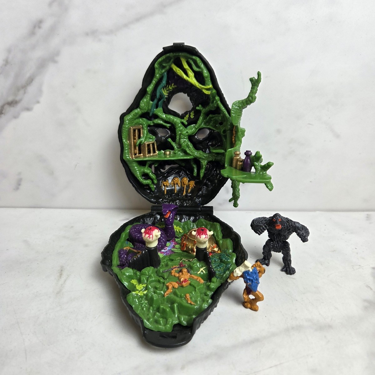 ［希少] マイティマックスゴリラの顔 Mighty Max Gorilla Vintage 1993 Mighty Max Doom Zone Ape King Gorilla Playset With その他