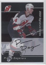 2001-02 ITG Be A Player Signature Series Auto Pierre Dagenais #250 Auto 0f8