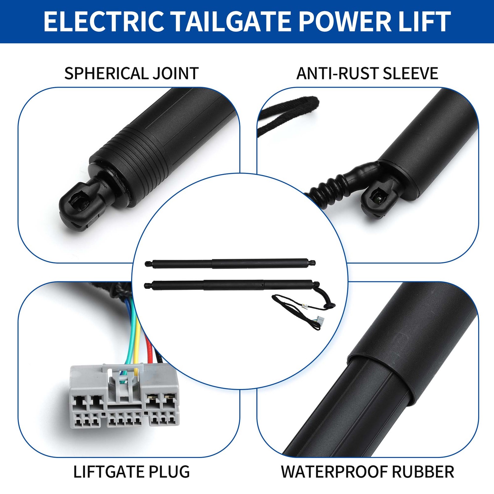 Pack of 2 For Chevrolet Equinox 16-17 Rear Tailgate Power Lift Support 23289161