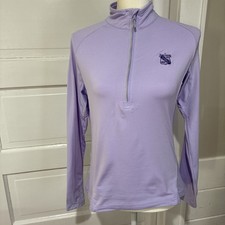 Levelwear Lavendar 1/4 Zip Long Sleeved Women  s Pullover-Size S