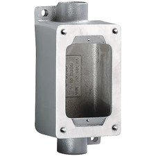 Hubbell Killark Swb-5 Electrical Box, 22 Cu In, Device Box Type, 1 Gang,