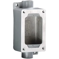 Hubbell Killark Swb-5 Electrical Box, 22 Cu In, Device Box Type, 1 Gang,