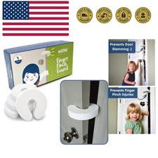 Baby Proofing Door Stopper - 4pk, Soft EVA Foam Finger Pinch Guard, Prevents ...