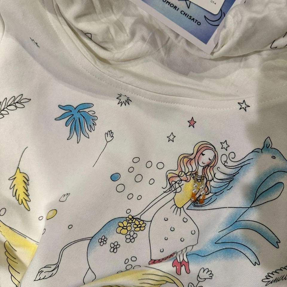 Mini Vestido Tsumori Chisato Caprichoso Ilustrado Nuevo con Etiquetas Foto 4 de 4