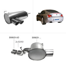Bastuck Sportauspuff - 02-06 BMW Z4 E85 Roadster