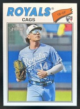 2026 Topps Heritage Jac Caglianone Nickname Variation RC Rookie #136 Royals