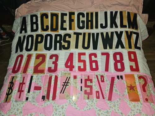 Vintage Theater Marquee Letters Numbers & Symbols 9" 900 pcs Pick Your Character