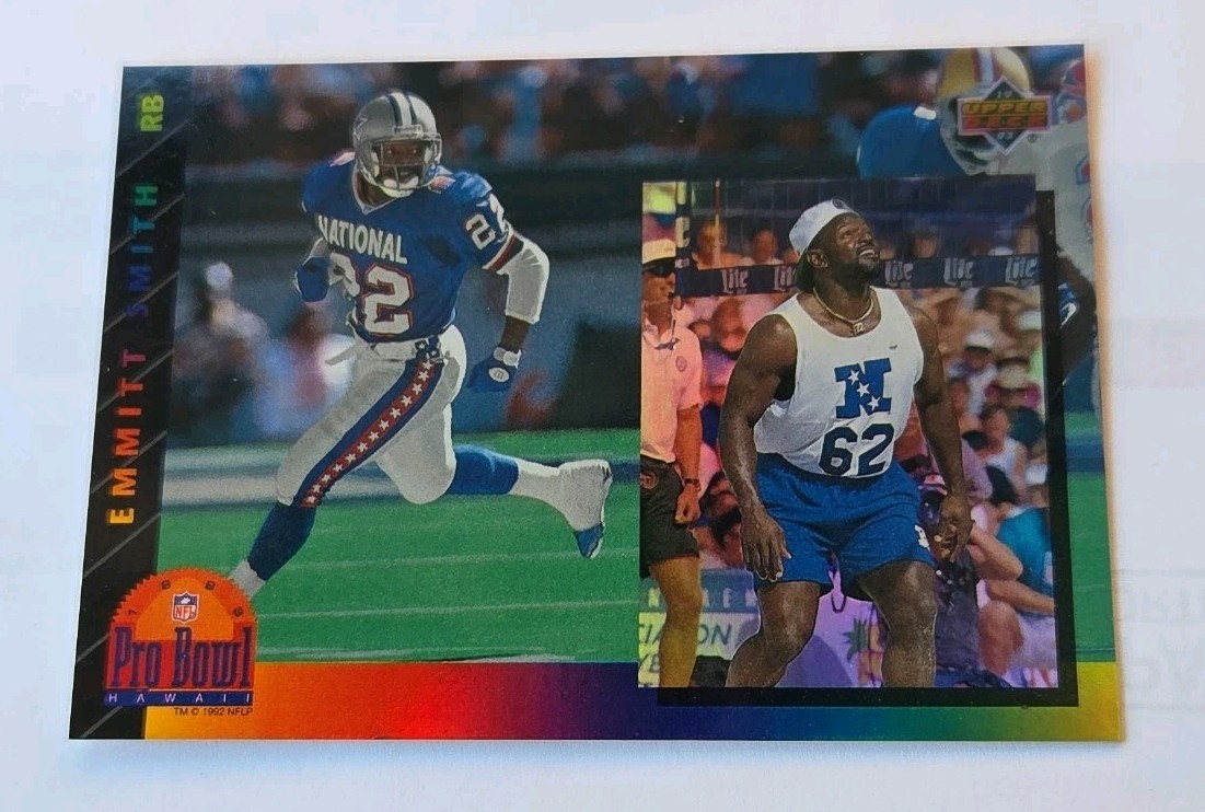 1993 Upper Pro Bowl Refractive Emmitt Smith #PB15 Cowboys