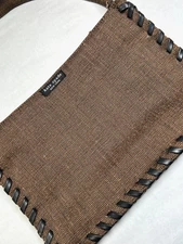 Kate Spade 11x7" Canvas Tote Large Stitch Handbag Purse Pocketbook Shoulder Bag