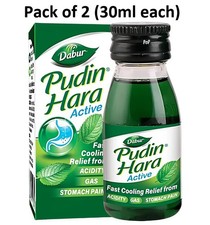 Pudin Hara 2 X 30ml , Quick Relief for Acidity, Gas, Indigestion, Stomach Ache