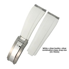 Quality Solid Stainless Steel Bead Rubber Watch Strap 20mm for Rolex Submariner 
