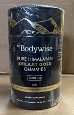 Be Bodywise Pure Himalayan Shilajit GOLD Gummies 3000mg Exp 3/2026 - New 