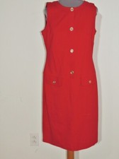 Talbots Dark Red Rayon Knit Dress NWT sz 8