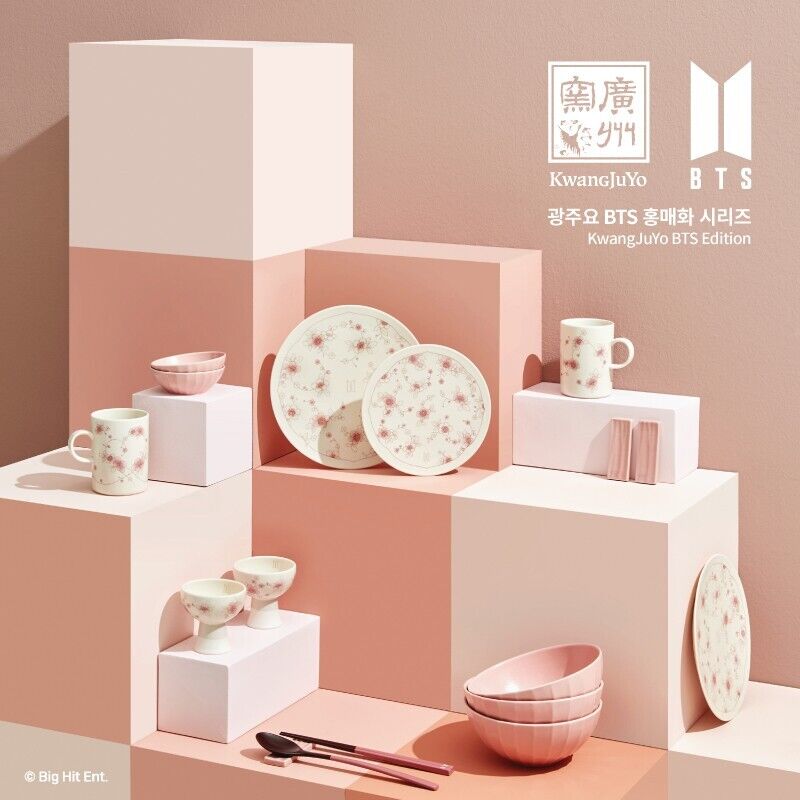 BTS official kwangjuyo limited pottery bell cups + straight BTS official kwangjuyo limited pottery bell cups + straight