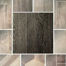Wood Style Vinyl Flooring Kitchen Bathroom Toilet R10 2.1MM Sheet Waterproof