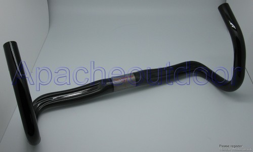 Road Bicycle Carbon Handlebar Drop Bar Bent 31.8mm 225g 3K 440mm/460mm AHB04 - Picture 2 of 9