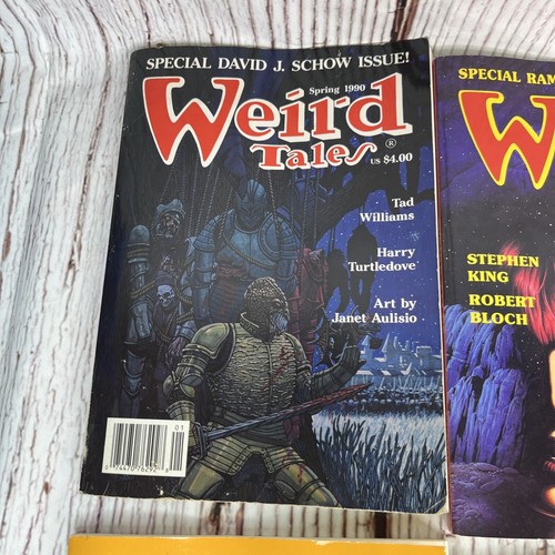 WEIRD TALES 6 ISSUES 295-298 , 300-301 STEPHEN KING LUMLEY 1989-1991 - Picture 2 of 17