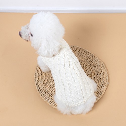 Hand Knit Dog Sweater Girl Boy Puppy Pet Clothes Knitwear Cat Jumper Coat S-XL # - Picture 8 of 33