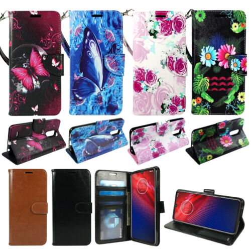 For LG K40, Solo LTE, PU Leather Wallet Phone Case Cover Flip Stand Strap Card - Picture 1 of 29