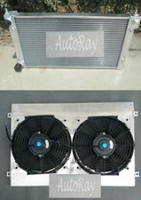 ALUMINUM RADIATOR & SHROUD & FANS FOR VW GOLF MK1/2 GTI / SCIROCCO 1.6 1.8 8V MT